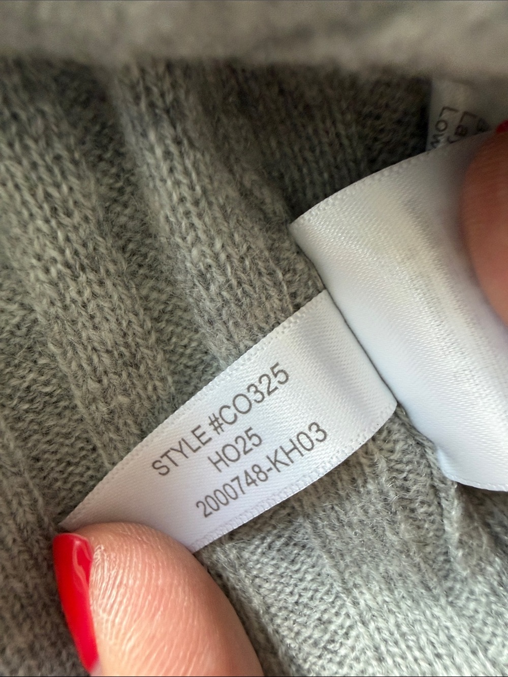 J. Crew Light Gray Ribbed Cashmere Cardigan - Picture 8 of 9